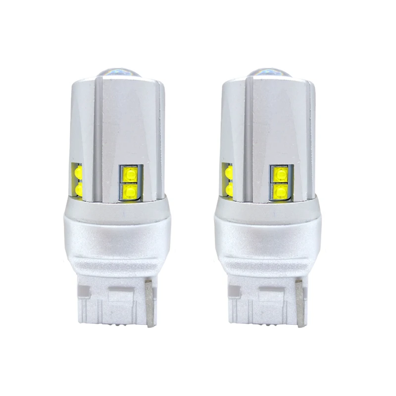 2x T20 7440 W21W WY21W супер яркий 1800Lm CREE чип светодиодный Авто указатель поворота Задний фонарь стоп-сигнал лампы дневного светильник 12V 24V