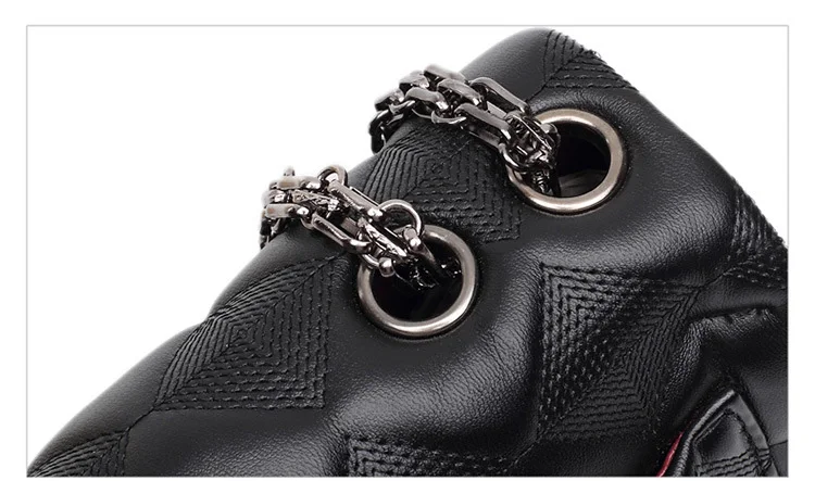 Classic Black Lattice Handbags Womens Bags Luxury Diamond Quilted Lambskin Leather Shoulder Bags Single Chain Crossbody Flap Bag (15)