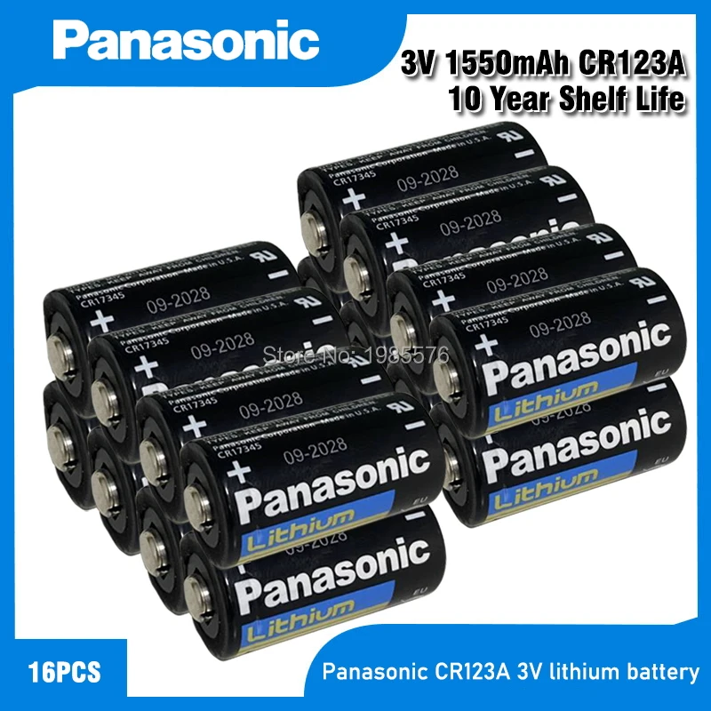 Оригинальный литиевый аккумулятор PANASONIC CR123A CR123 123A CR 123 A123 CR17345 16340 3 в для камеры