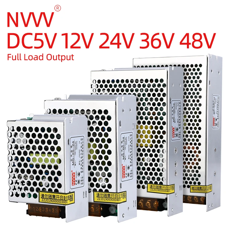 NVVV импульсный источник питания 15 Вт 400 AC 110/220 В DC 5 в 12 24 36 48 60 преобразователь