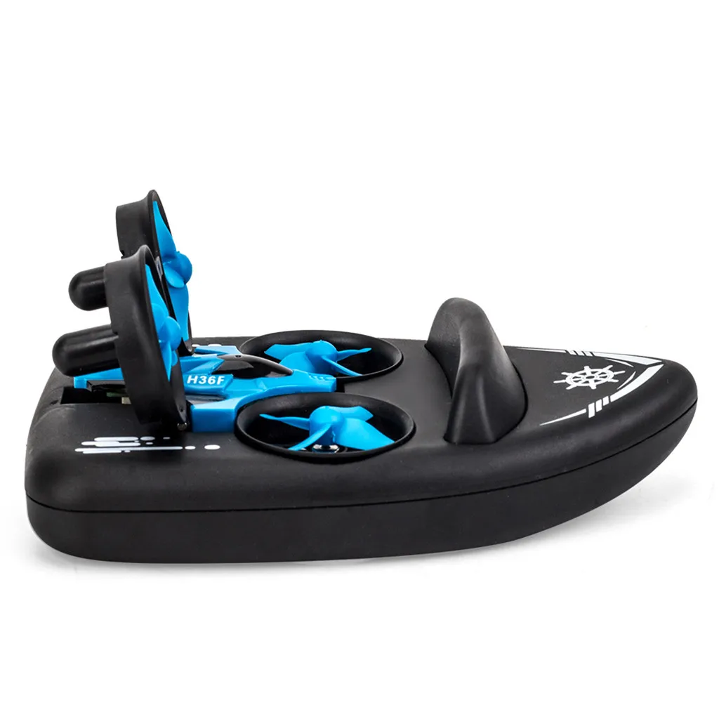Детские игрушки мини-Дрон Радиоуправляемый вертолет Дрон Wltoys JJR/C H36F TERZETTO 3 в 1 Летающая воздушная лодка наземный режим вождения съемные радиоуправляемые дроны