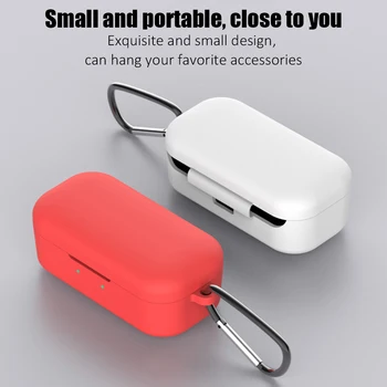 

Silicone Bluetooth Headset Cover QCY T5 Bluetooth Earphone Protective Sleeve Anti-Fall Silicone Protective Sleeve With Buckle