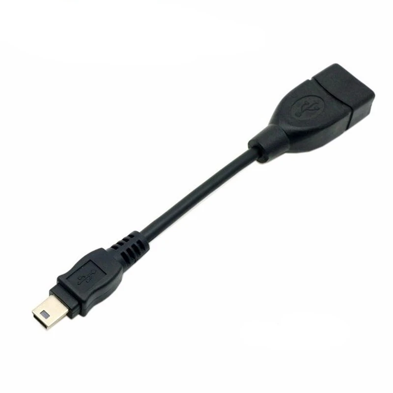 Vention Mini USB 2.0 OTG Kabel Mini USB OTG Kabel Data USB Laki-laki Ke Perempuan untuk Tablet PC/MP3 /Ponsel/GPS 10 Cm