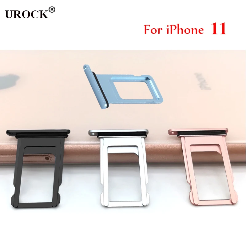 

For iPhone 11 Sim Card Tray Micro SD Holder Slot Sim Card Tray with free Open Eject Pin Key Can print IMEI