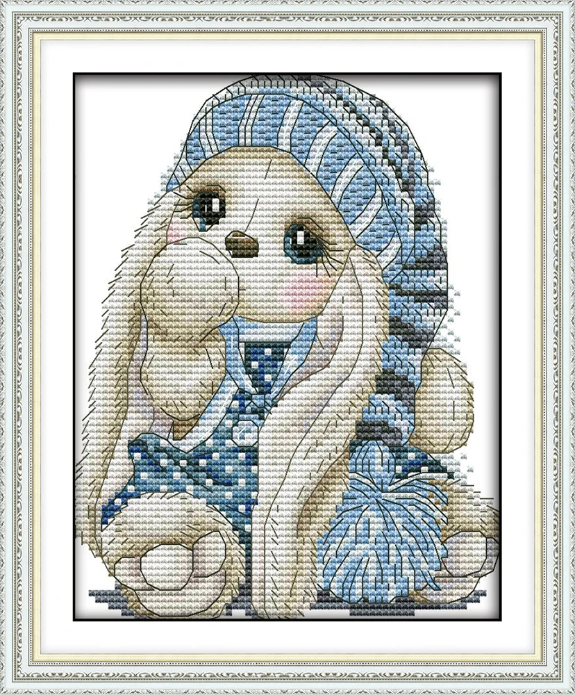 Joy Sunday милый кролик серии Счетный крест наборы продажи, набор для шитья вышивки, украшение дома отправить аксессуары инструменты