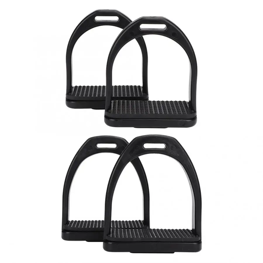 2 Pcs Farm Animal Tools High Strength Plastics Stirrups with Black Non-slip Rubber Pad Horse Tool Accessories farming Products