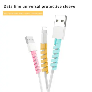 

Cable Protector Saver Cover for Mobile Phone USB Charger Cables Cord Phone Accessories Spiral data cable protective sleeve