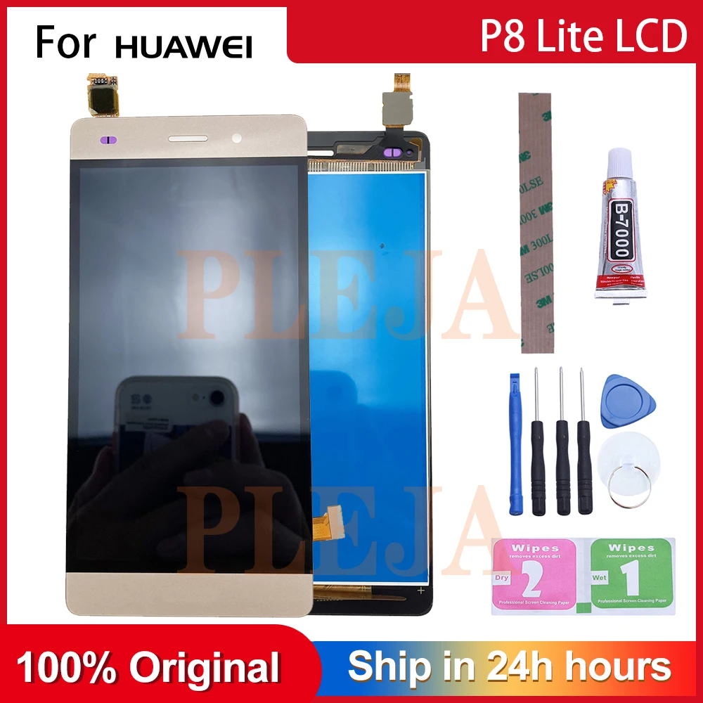 100% оригинал Для Huawei P8 Lite ALE-L21 ЖК-дисплей сенсорный экран дигитайзер сборка с