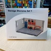 1/43 Car Model Scene Simulation Alloy Model Cars Repair Workshop Garage Scene Decoration Diy Static Display Blue 1