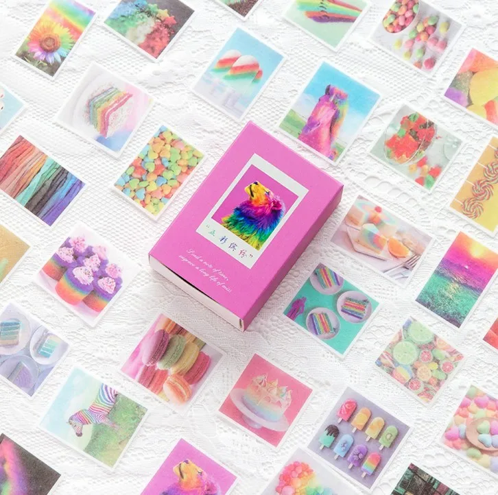 120Pcs/Pack Kawaii Animal Stationery Stickers Decorative Stickers Adhesive Stickers DIY Decoration Diary Children Gift