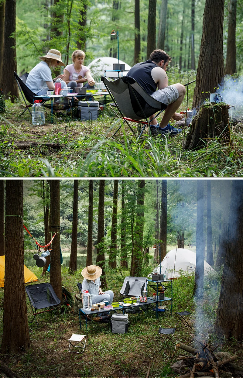 Naturehike Портативный Сверхлегкий раскладной стол для кемпинга, сменный обеденный стол для семьи, вечерние, для пикника, барбекю