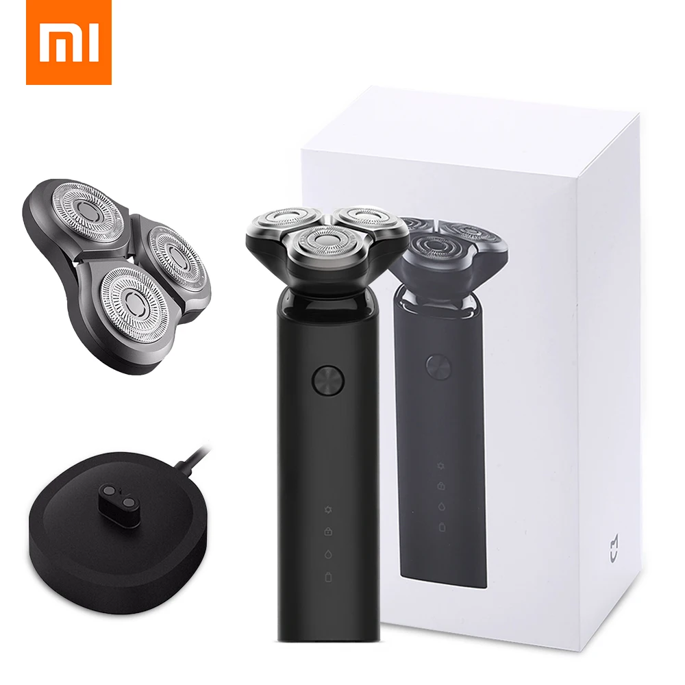 Скидка Оригинальный xiaomi Аутентичные Для мужчин 3 лезвия можно мыть электробритва бритва триммер электрическая станок для бритья тример для бороды...