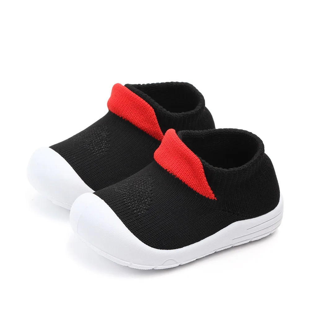 BowEaey/новая детская обувь для младенцев, летние детские кроссовки, спортивные мягкие дышащие удобные туфли 2192 - Цвет: Черный
