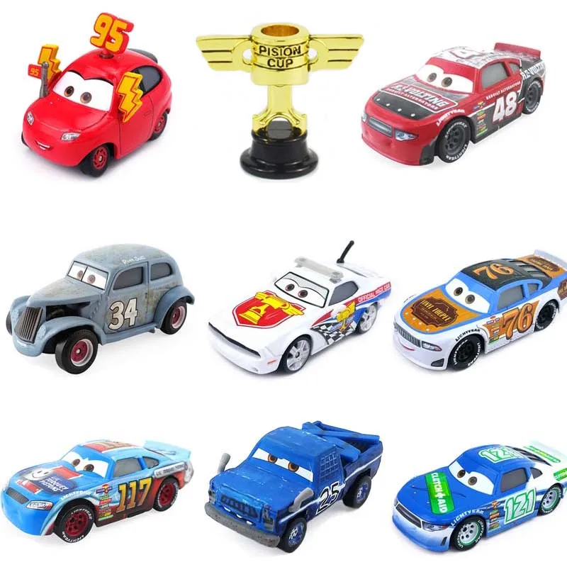 Disney Pixar Car 2 3 Lightning Mcqueen Vehicle Cars Model Metal 155