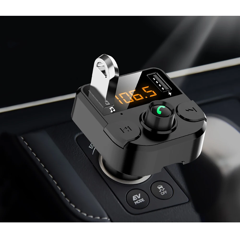 TOSPRA с fm-передатчиком Bluetooth Dual USB Автомобильное зарядное устройство Hands-free FM модулятор автомобильное зарядное устройство для телефона