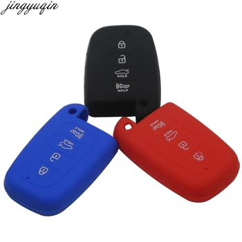

15pcs 4 Buttons Silicone Remote Car Case Cover Key for Hyundai Equus Genesis Veloster Smart Key Holder