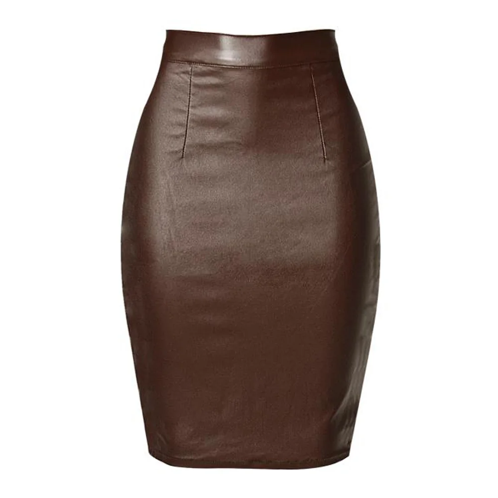 Pencil Skirt Элегантная Офисная Женская облегающая юбка, летняя однотонная черная юбка на молнии сзади, Женская облегающая юбка-карандаш с высокой талией, Faldas Mujer - Цвет: Pencil Skirt