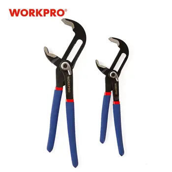 

WORKPRO 8" 10" Water Pump Pliers 2-Piece multifunctional plier Quick-Release Straight Jaw Groove Joint Pliers Plumbing Pliers
