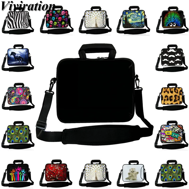 Высококачественная неопреновая сумка для ноутбука модная женская мужская черная сумка через плечо 12 11,6 11 10,2 10 чехол для планшета