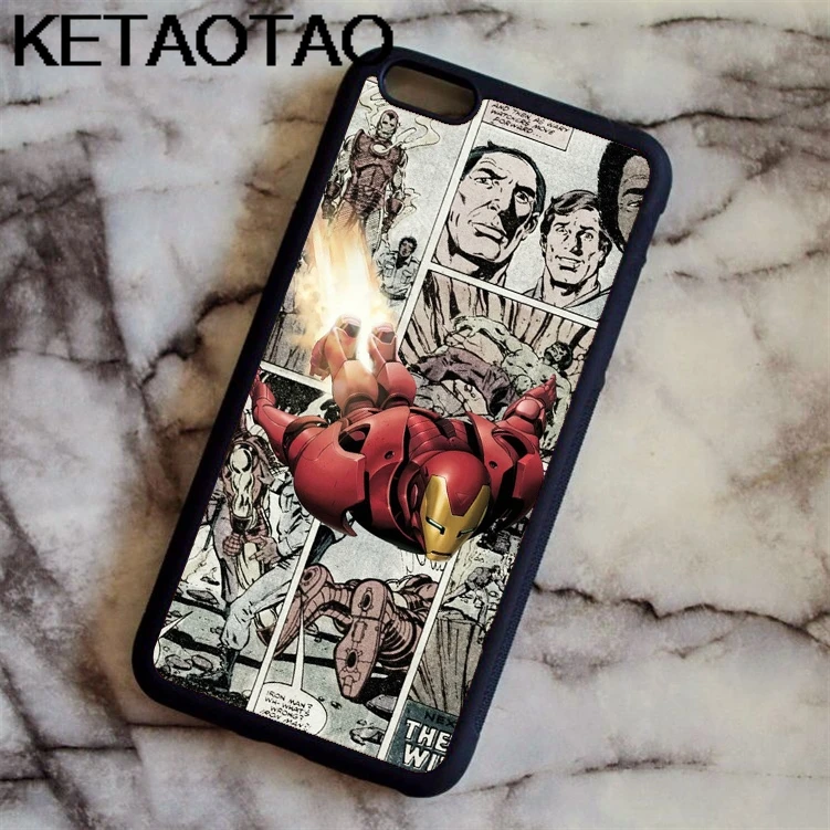 Серебристый KETAOTAO Stark Industries Железный человек чехол для телефона s для iPhone 4S SE 5C 5S 6S 7 8 SE X Plus XR XS Max Чехол Мягкий ТПУ резиновый силиконовый - Цвет: Серебристый