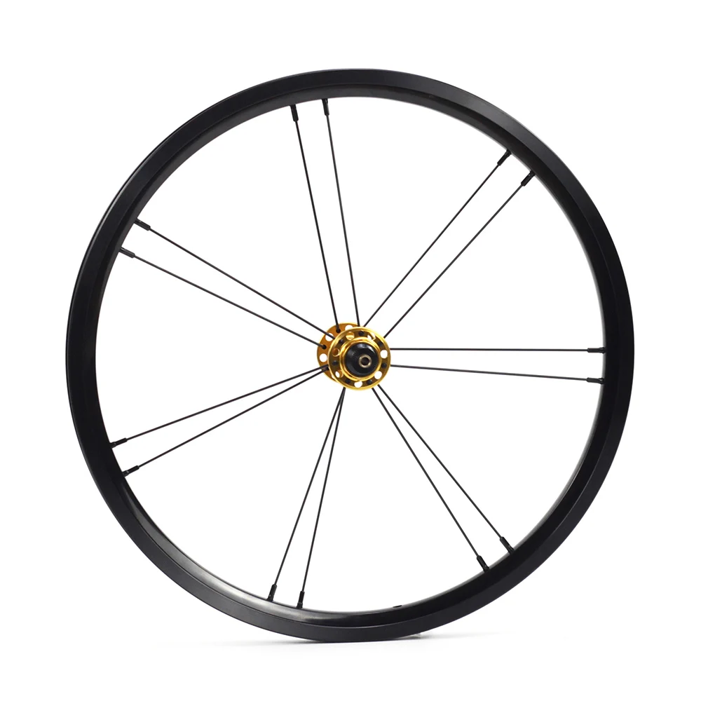 Silverock переднее колесо из сплава 1" 1 3/8" 349 обода тормоза 14H G2 прыгающие отверстия для Brompton 3sixty пользовательские велосипедные колеса разных цветов