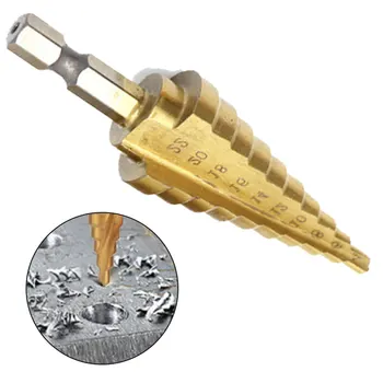 

Hex Titanium Step Cone Drill Bit 4-22M High Speed Steel twist drill 10 Order Hole Cutter For Sheet Metalworking drilling machine