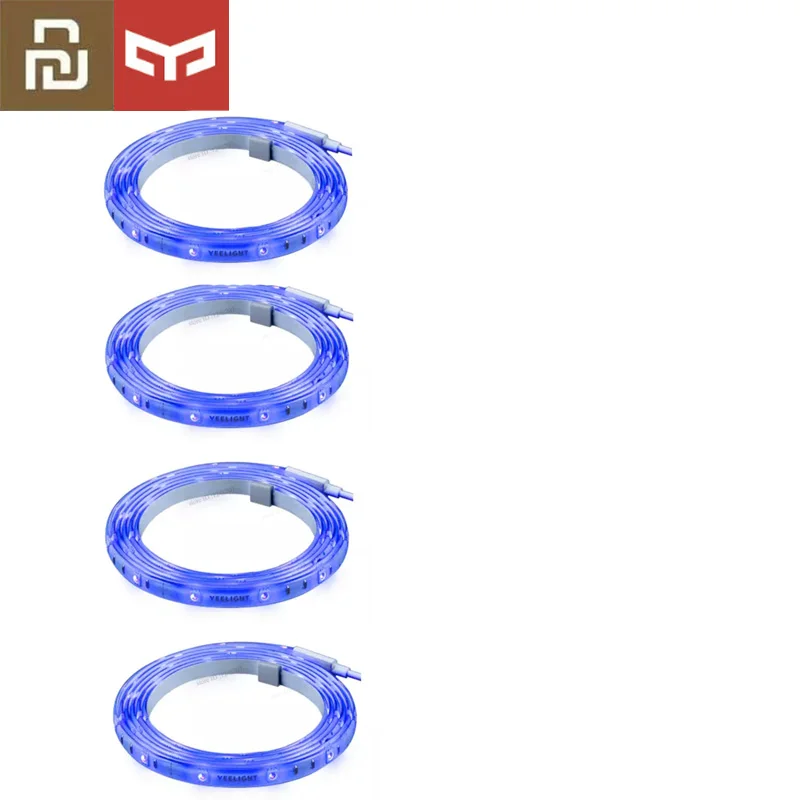 4Pcs Xiaomi Yee светильник умный светильник удлинитель полосы для Yee светильник полосы плюс умный дом светодиодный светильник полоса 1 м - Цвет: 4Pcs