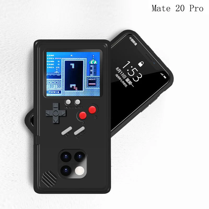 Для huawei P20 P30 Pro Nova 3 Gameboy Винтажный чехол для телефона игровая консоль цветной дисплей 36 игр Ретро маленький телефон чехол для игр