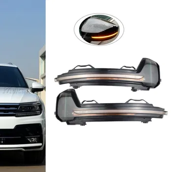 

For VW Tiguan MK2 2017 2018 Touareg MK3 2019 LED Dynamic Turn Signal Light Side Rearview Mirror Indicator Sequential Blinker