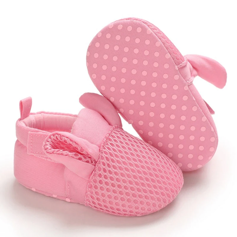 

Newbron Baby Boy Girl Casual First Walker Cotton Shoes Non-slip Soft Bottom Step Front Cute Ear Shoes 0-18M