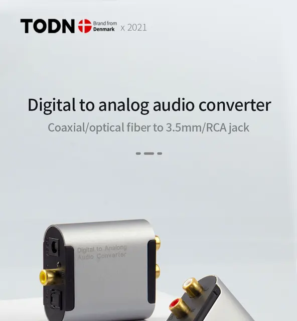 Conversor de audio digital-analógico óptico a RCA Aoweixun Orvesion - V y T  Computación