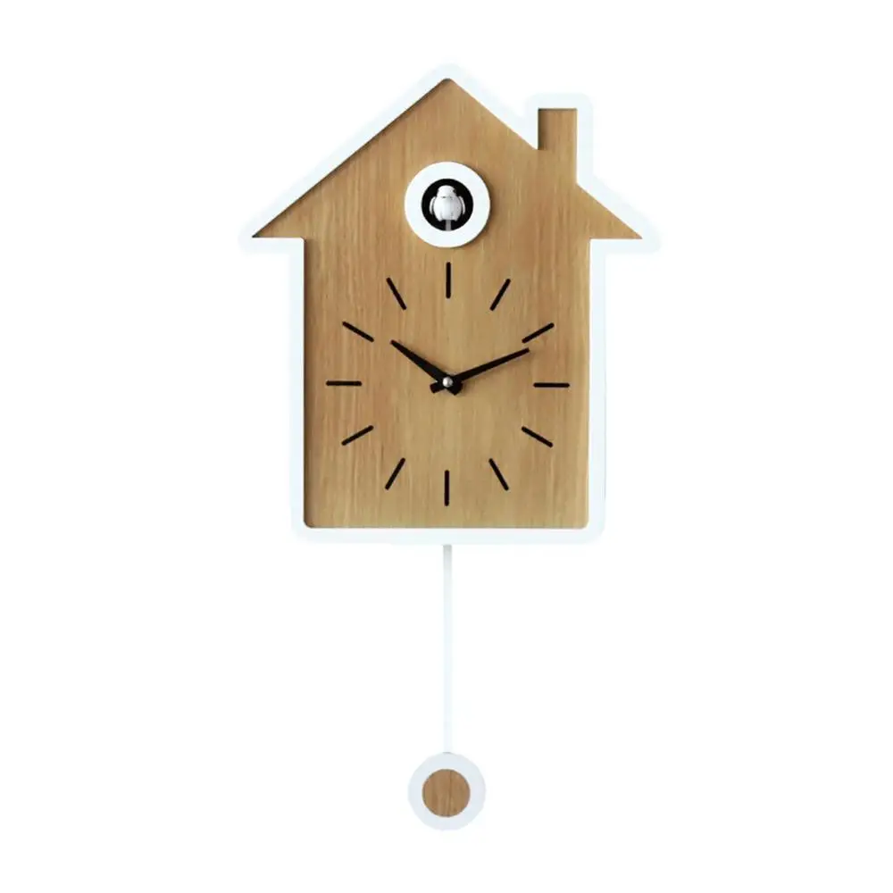 

Digital Wall Clock Cuckoo Clock Living Room Reset Bird Cuckoo Alarm Clock Watch Modern Brief Home Decorations Day Time Alarm
