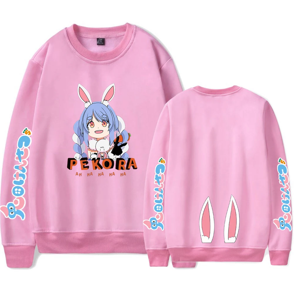 hololive pull vtuber usada pekora pour femmes et vêtements col kawaii