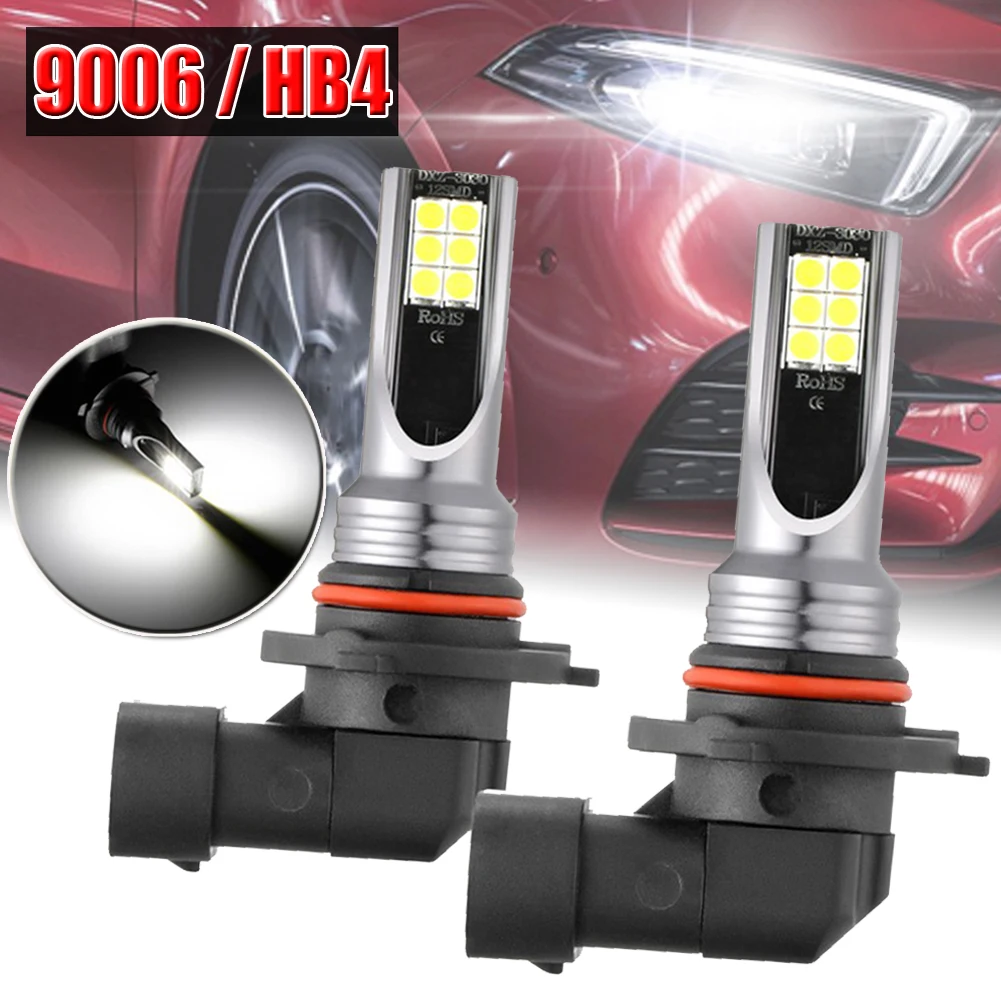 9006 HB4 Пара светодиодный фары ламп Conversion Kit ближнего и дальнего света 6000K белый налобный фонарь