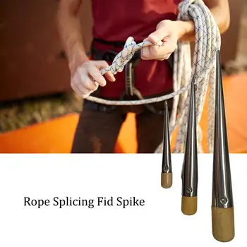 

Durable Stainless Steel Rope Splicing Spike Fid With Wooden Handle Yacht Boat Accessory Handle Strand Rigger