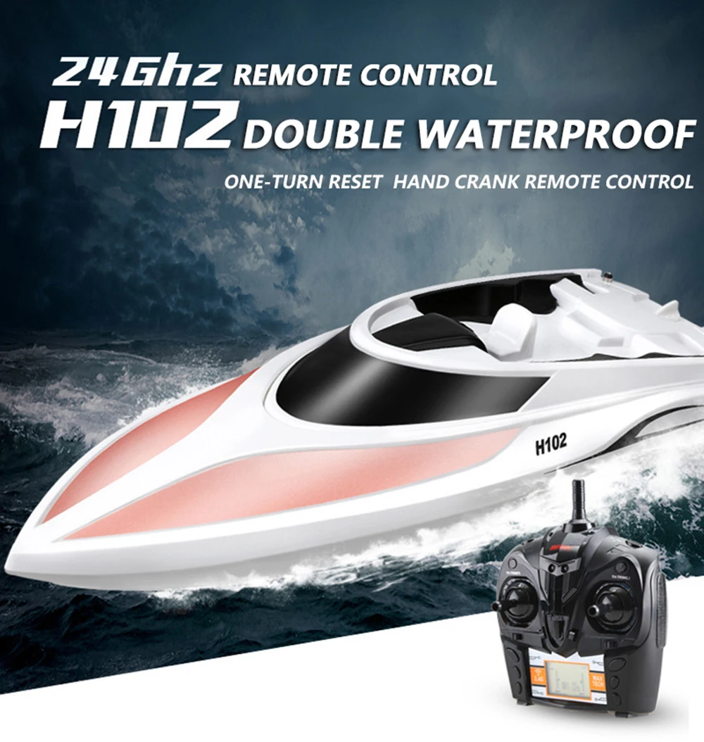 Tianke H102 New Remote Control Boat Speed Racing High Speed Water Cooling Remote Control Speed Boat Children Toy Boat Model