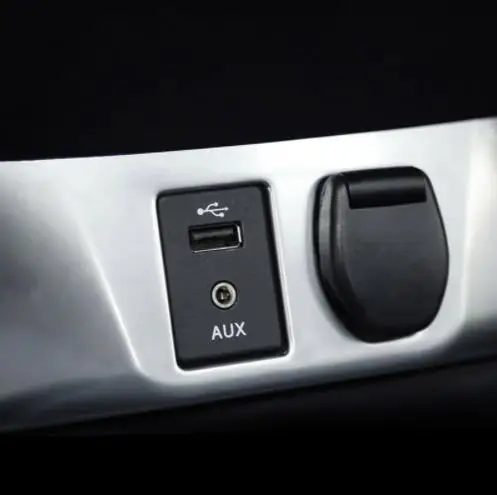 ABS хромированный прикуриватель отделка для коробки передач Крышка AUX USB крышка наклейка для NISSAN QASHQAI J11