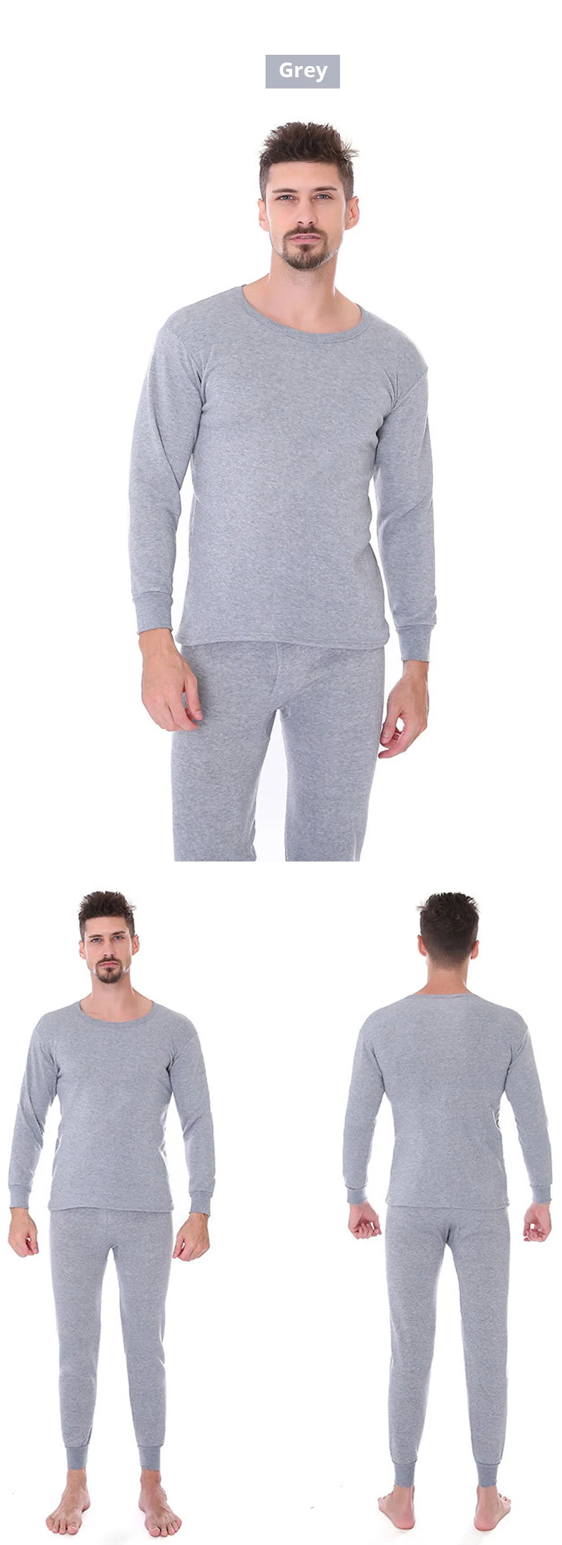 CXZD men's Top+ Pant thermal underwear long johns set keep warm Thermal Underwear Sets Winter Clothes Thick Thermal Clothing
