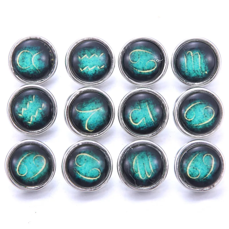 AX114-12MM 10 шт./лот Mix Стиль смолы 12 мм украшение с защелкой с защелками и браслет серьги ожерелье 12 мм заклепки для украшение с защелкой - Окраска металла: AX114-12MM