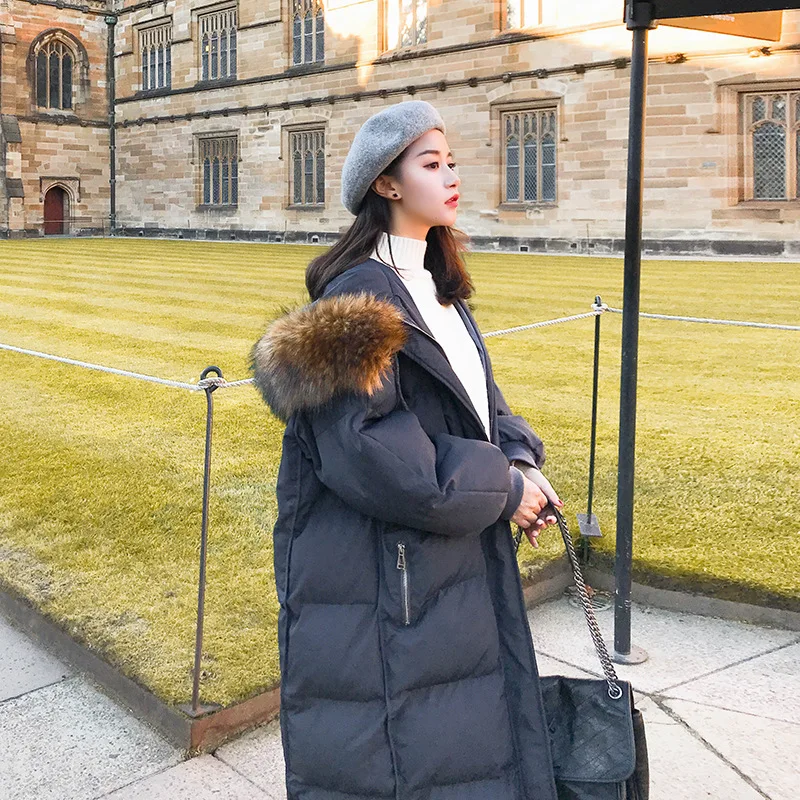 

Main Push Winter Korean-style Large Fur Collar Long Cotton Overcoat Mmj298 P185 Price Control 268 Has