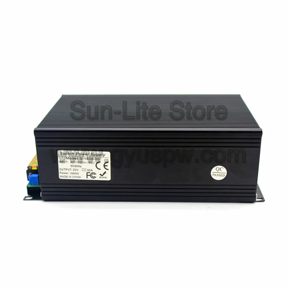 Одиночный выход питания DC30V 1500 Вт Трансформатор 110 В 220 В AC-DC 30 в SMPS для CCTV шаговый двигатель машинное оборудование