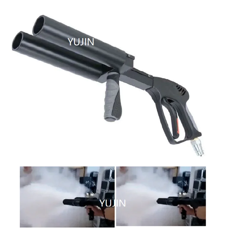 Двойные головки co2 ЦИЛИНДР Дымовое ружье для эффект DJ