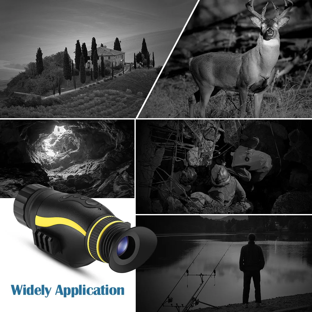 BOBLOV 4X35 цифровые очки ночного видения HD инфракрасная ИК видеокамера Монокуляр охотничий прицел многофункциональное устройство ночного видения