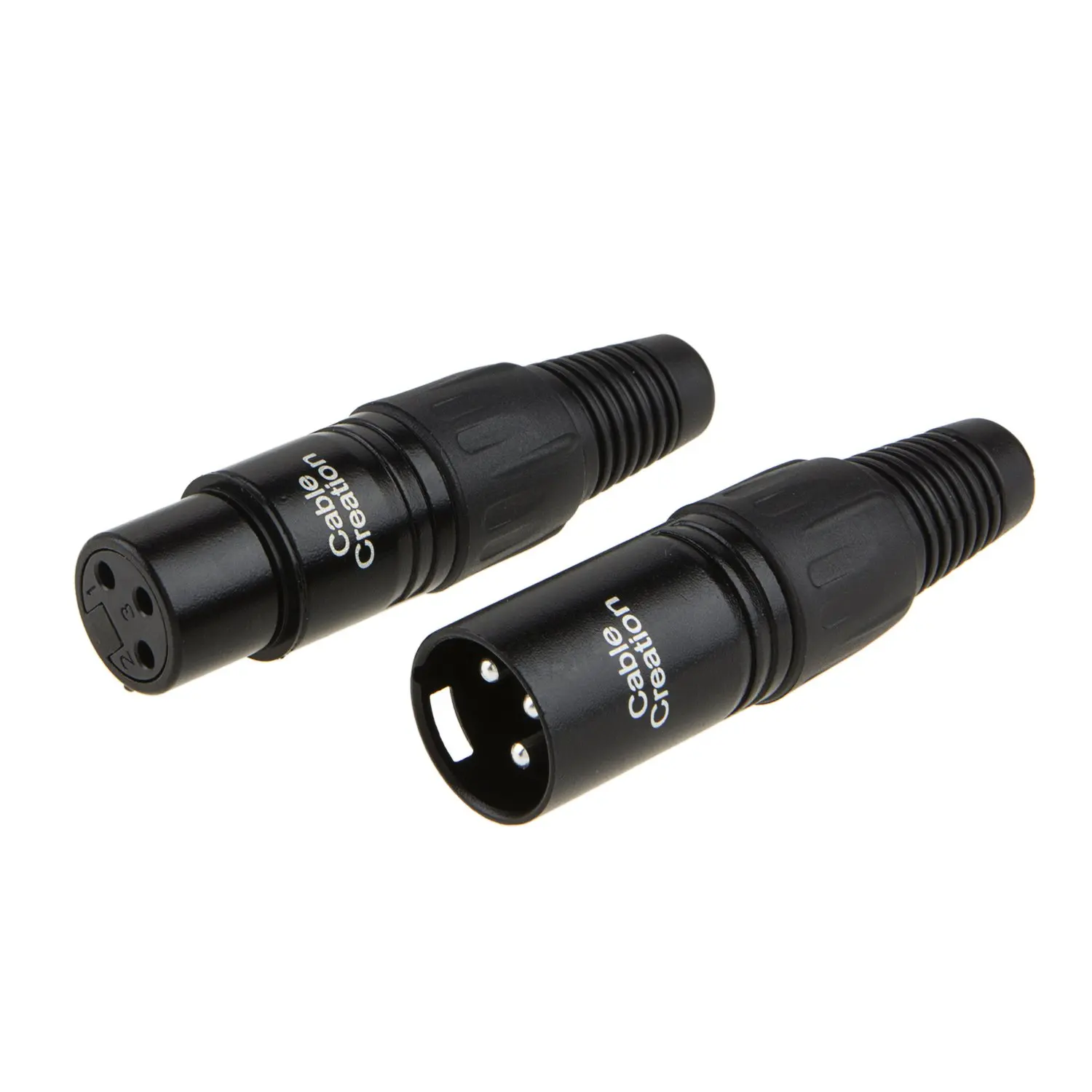 2 шт. Canon XLR 3 Pin мужской/женский аудио Микрофон Разъем черный корпус