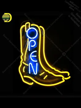

Neon Sign for open with shoe Neon Bulb sign handcraft love gift glass tube light Bar Neon Light Sign Tube Neon Shop lampara neon
