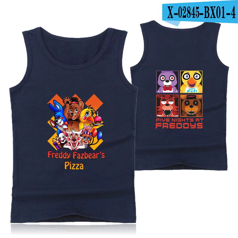 Five Nights at Freddy harajuku Gyms, майка без рукавов для тренировок, Мужская одежда для бодибилдинга, спортивный жилет, мужские майки - Цвет: BX0104