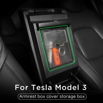 

For Tesla Model 3 2017-2019 Armrest Storage Box Concealed Car Auto ABS plastic 1pc Tray