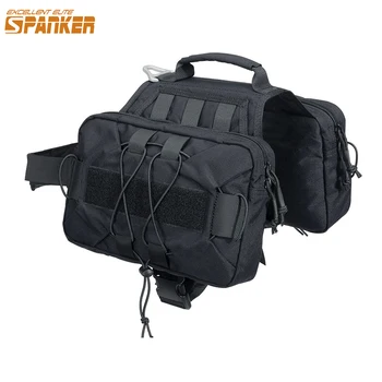 

EXCELLENT ELITE SPANKER Tactical Service Dog Harness Training Molle Dog Backpack with 2 Capacious Side Pockets