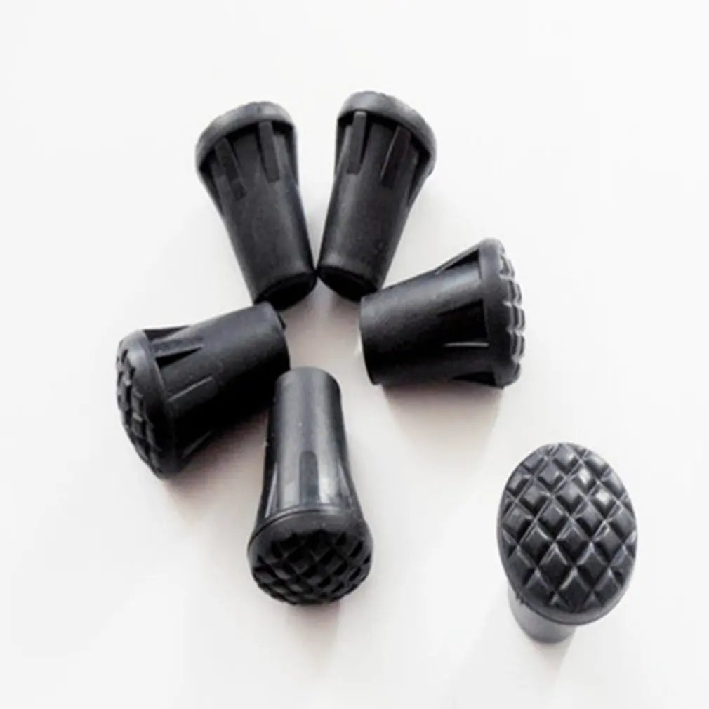Trekking Pole Accessories Separate Rubber Foot Cover Round Head Stick Tip Protection Set Trekking Pole Cover