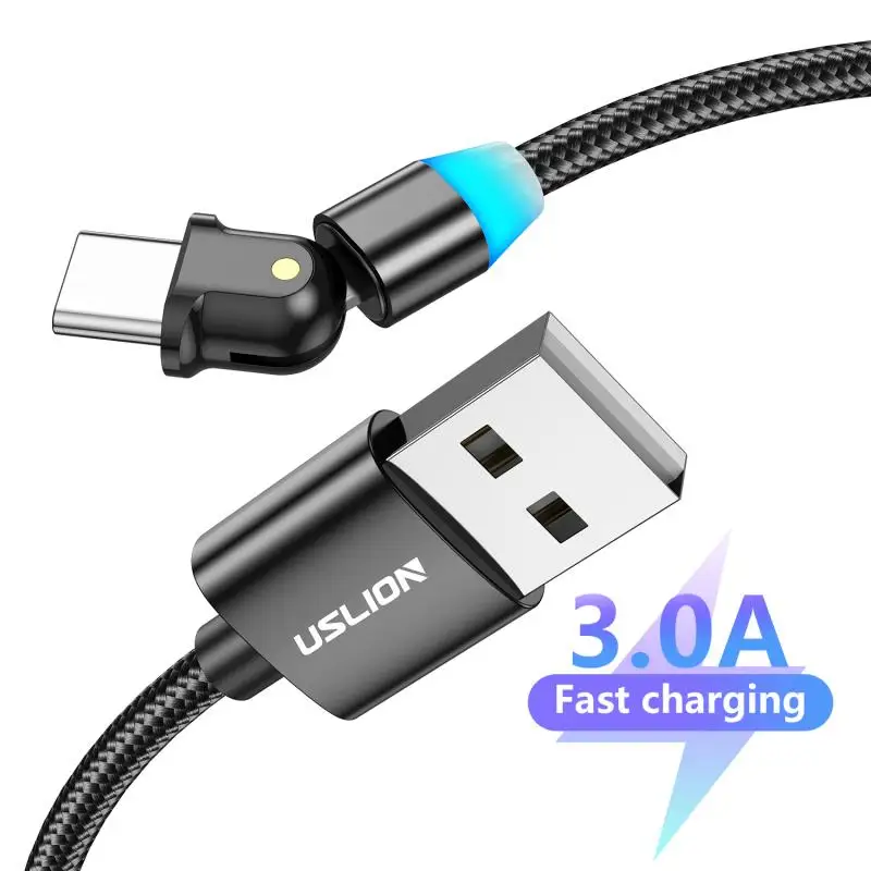

180 Degree Illuminated Mobile Phone Fast Charging Cable Is Suitable For Samsung Xiaomi